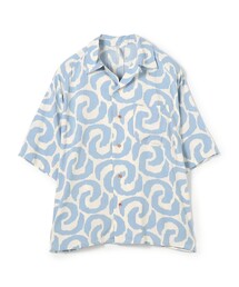【別注】m's braque ポリエステル オープンカラー ハーフスリーブシャツ