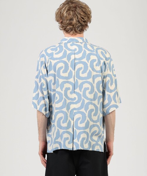 m's braque(エムズブラック)の「【別注】m's braque ポリエステル オープンカラー ハーフスリーブシャツ(シャツ/ブラウス・メンズ・ブルー系その他・38/36)」の5枚目の写真