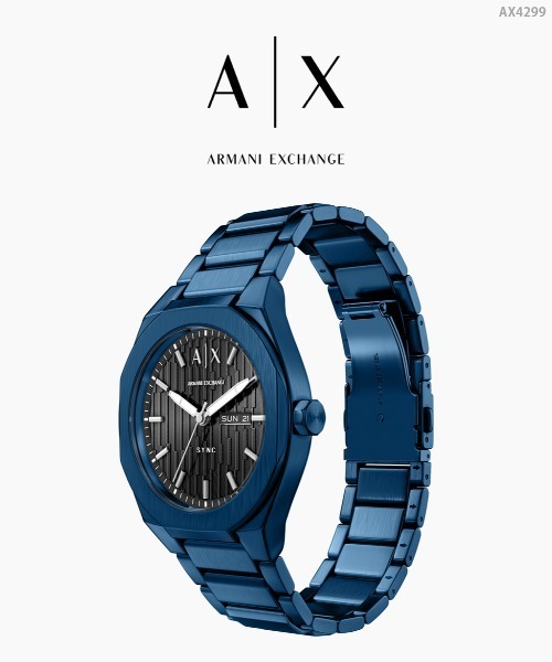 ARMANI EXCHANGE(アルマーニエクスチェンジ)の「アルマーニ・エクスチェンジ 腕時計 メンズ アナログ ステンレス AX4299(アナログ腕時計・メンズ・ブルー・FREE)」の8枚目の写真