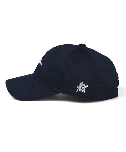 The DUFFER of ST.GEORGE(ザダファーオブセントジョージ)の「SEERSUCKER LOW CAP:シアサッカー素材 ベースボールキャップ(キャップ・メンズ・ホワイト/ライトグレー/ネイビー・F)」の9枚目の写真