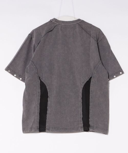 BENDER TOKYO(ベンダートウキョウ)の「【P.N UNDERGROUND】メッシュ 切替 ワイドTシャツ(Tシャツ/カットソー・メンズ・カモフラージュ/ブラック/グレー・M/L)」の4枚目の写真