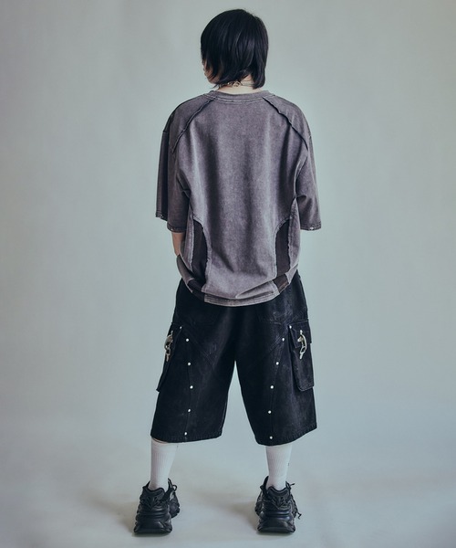 BENDER TOKYO(ベンダートウキョウ)の「【P.N UNDERGROUND】メッシュ 切替 ワイドTシャツ(Tシャツ/カットソー・メンズ・カモフラージュ/ブラック/グレー・M/L)」の15枚目の写真