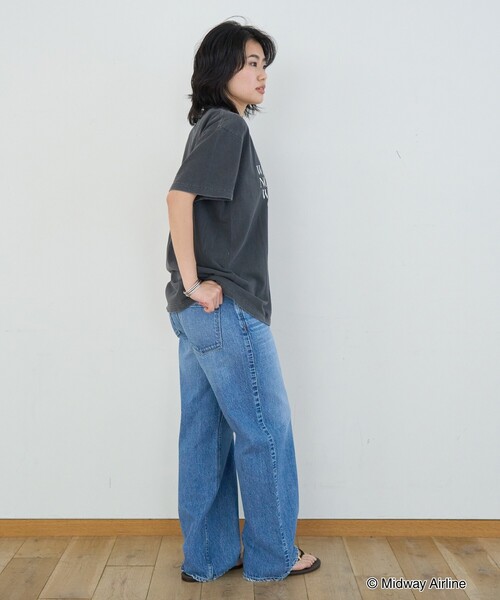 GOOD ROCK SPEED(グッドロックスピード)の「【GOOD ROCK SPEED/グッドロックスピード】Midway Airlines TEE ミッドウェイ・エアラインズ Tシャツ(Tシャツ/カットソー・レディース・チャコールグレー・フリー)」の15枚目の写真