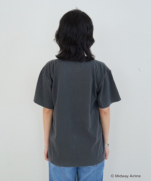 GOOD ROCK SPEED(グッドロックスピード)の「【GOOD ROCK SPEED/グッドロックスピード】Midway Airlines TEE ミッドウェイ・エアラインズ Tシャツ(Tシャツ/カットソー・レディース・チャコールグレー・フリー)」の4枚目の写真