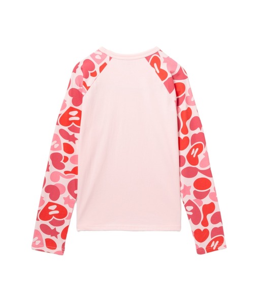 A BATHING APE(アベイシングエイプ)の「CAMO SLEEVES RAGLAN LS TEE(Tシャツ/カットソー・レディース・マルチ/ブルー/ピンク・SMALL/MEDIUM/X-SMALL)」の5枚目の写真
