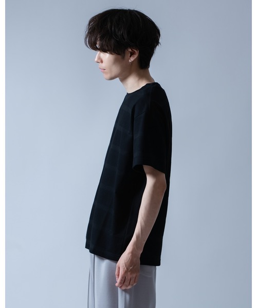 Crownor(クラウノアー)の「リンクスボーダー 半袖Tシャツ(Tシャツ/カットソー・メンズ・ホワイト/グレー/ブラック・LARGE/MEDIUM)」の13枚目の写真