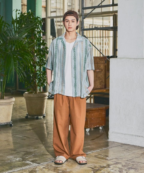 niko and...(ニコアンド)の「イージーワイドパンツ(その他パンツ・メンズ・グレー/キャメル/カーキ/ブラック・MEDIUM/LARGE)」の1枚目の写真
