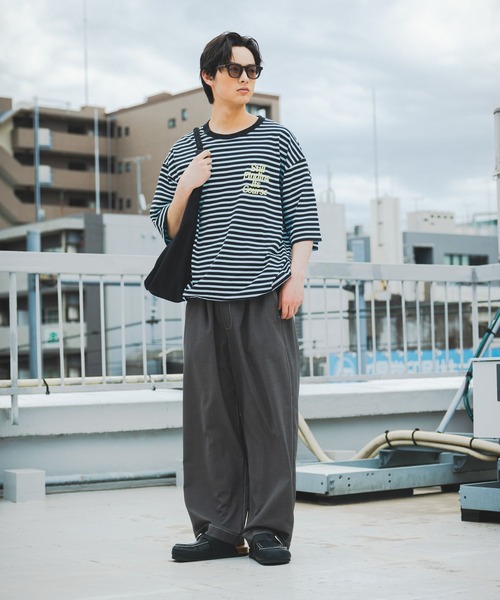 niko and...(ニコアンド)の「イージーワイドパンツ(その他パンツ・メンズ・グレー/キャメル/カーキ/ブラック・MEDIUM/LARGE)」の3枚目の写真