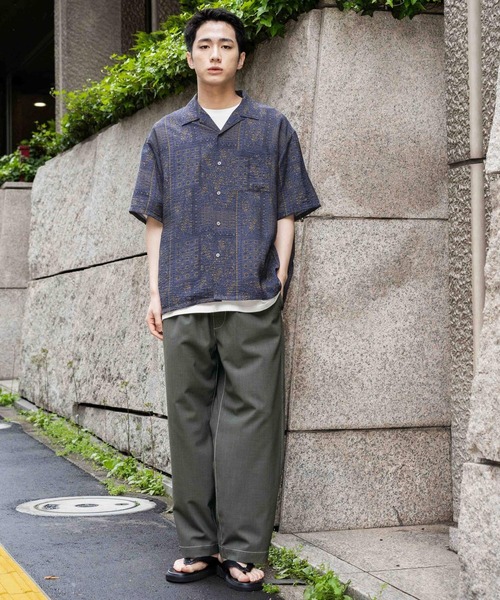 niko and...(ニコアンド)の「イージーワイドパンツ(その他パンツ・メンズ・グレー/キャメル/カーキ/ブラック・MEDIUM/LARGE)」の17枚目の写真