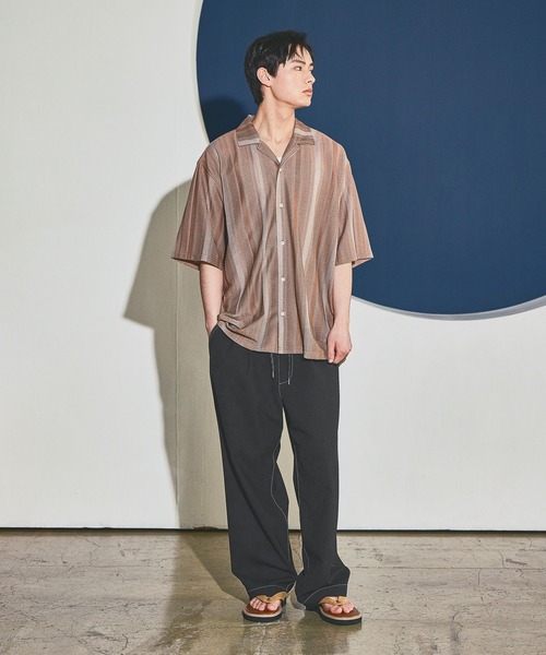niko and...(ニコアンド)の「イージーワイドパンツ(その他パンツ・メンズ・グレー/キャメル/カーキ/ブラック・MEDIUM/LARGE)」の11枚目の写真