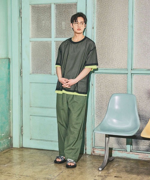 niko and...(ニコアンド)の「イージーワイドパンツ(その他パンツ・メンズ・グレー/キャメル/カーキ/ブラック・MEDIUM/LARGE)」の21枚目の写真