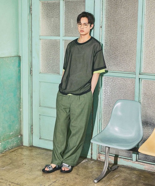 niko and...(ニコアンド)の「イージーワイドパンツ(その他パンツ・メンズ・グレー/キャメル/カーキ/ブラック・MEDIUM/LARGE)」の22枚目の写真