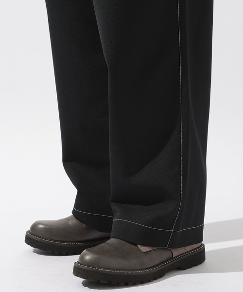 niko and...(ニコアンド)の「イージーワイドパンツ(その他パンツ・メンズ・グレー/キャメル/カーキ/ブラック・MEDIUM/LARGE)」の6枚目の写真
