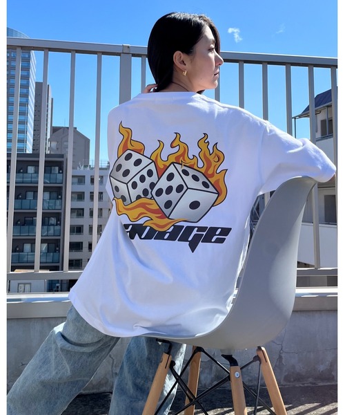RGY(アールジーワイ)の「【RGY】ダイス両面プリント ビッグシルエットTシャツ(Tシャツ/カットソー・メンズ・ブラック/ネイビー/ホワイト・LARGE/MEDIUM)」の5枚目の写真