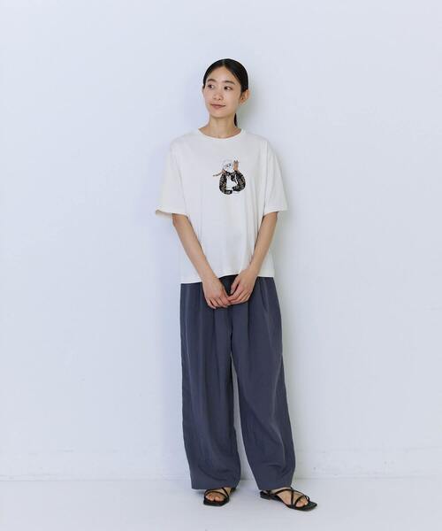 ADIEU TRISTESSE(アデュートリステス)の「杉本さなえさん コラボTシャツ(Tシャツ/カットソー・レディース・ピンク/グレー/アイボリー・FREE)」の4枚目の写真