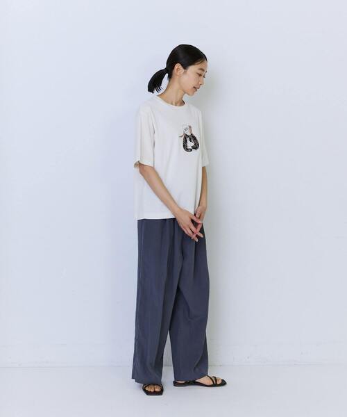 ADIEU TRISTESSE(アデュートリステス)の「杉本さなえさん コラボTシャツ(Tシャツ/カットソー・レディース・ピンク/グレー/アイボリー・FREE)」の5枚目の写真