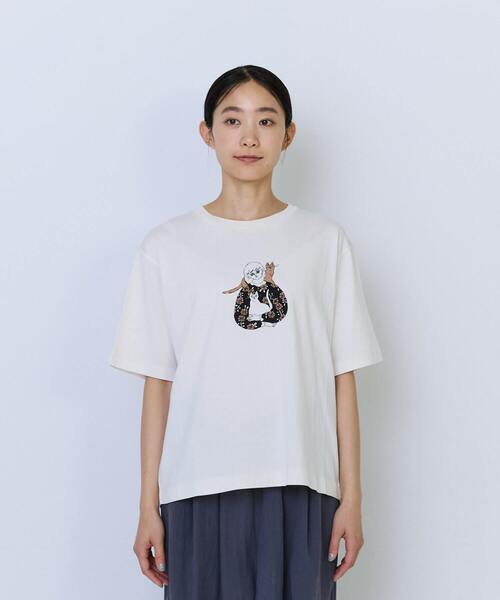 ADIEU TRISTESSE(アデュートリステス)の「杉本さなえさん コラボTシャツ(Tシャツ/カットソー・レディース・ピンク/グレー/アイボリー・FREE)」の7枚目の写真