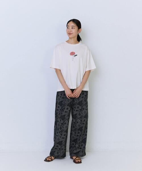 ADIEU TRISTESSE(アデュートリステス)の「杉本さなえさん コラボTシャツ(Tシャツ/カットソー・レディース・ピンク/グレー/アイボリー・FREE)」の10枚目の写真
