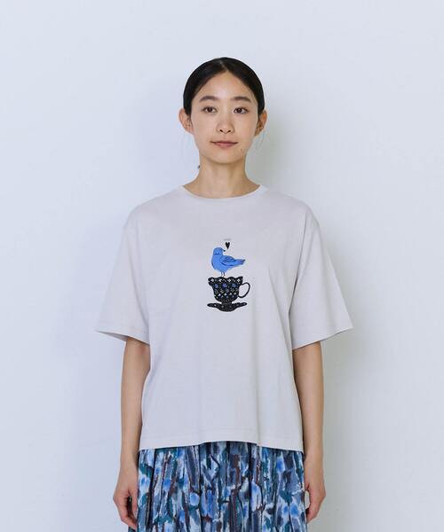 ADIEU TRISTESSE(アデュートリステス)の「杉本さなえさん コラボTシャツ(Tシャツ/カットソー・レディース・ピンク/グレー/アイボリー・FREE)」の19枚目の写真