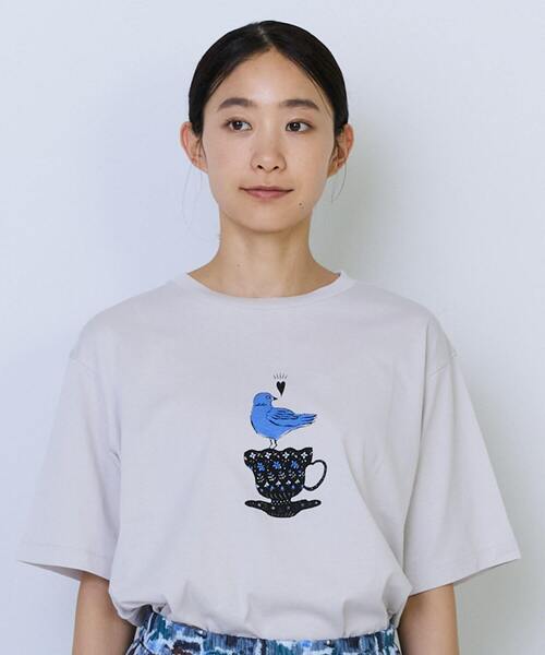 ADIEU TRISTESSE(アデュートリステス)の「杉本さなえさん コラボTシャツ(Tシャツ/カットソー・レディース・ピンク/グレー/アイボリー・FREE)」の22枚目の写真