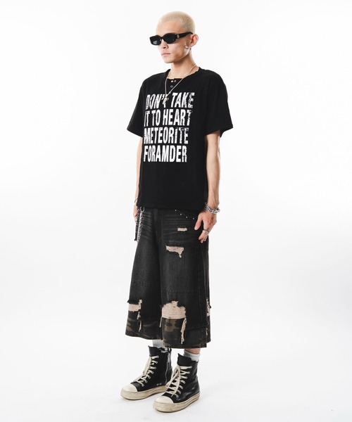 SHORT ROUND(ショートラウンド)の「SHORT ROUND/【26年春夏新作】ビッグロゴスラブヘンリーネックT(Tシャツ/カットソー・メンズ・ベージュ/ホワイト・FREE)」の9枚目の写真