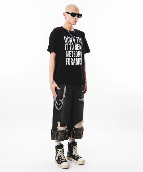 SHORT ROUND(ショートラウンド)の「SHORT ROUND/【26年春夏新作】ビッグロゴスラブヘンリーネックT(Tシャツ/カットソー・メンズ・ベージュ/ホワイト・FREE)」の7枚目の写真