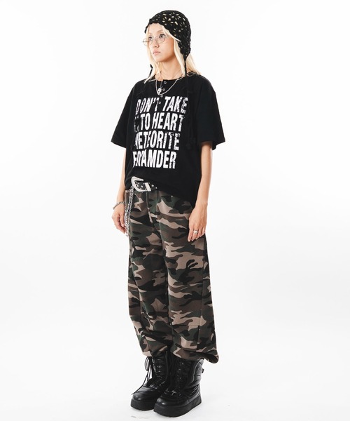 SHORT ROUND(ショートラウンド)の「SHORT ROUND/【26年春夏新作】ビッグロゴスラブヘンリーネックT(Tシャツ/カットソー・メンズ・ベージュ/ホワイト・FREE)」の5枚目の写真