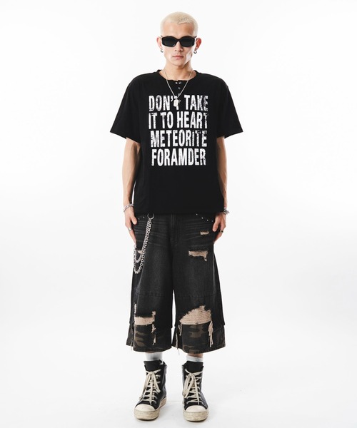 SHORT ROUND(ショートラウンド)の「SHORT ROUND/【26年春夏新作】ビッグロゴスラブヘンリーネックT(Tシャツ/カットソー・メンズ・ベージュ/ホワイト・FREE)」の10枚目の写真