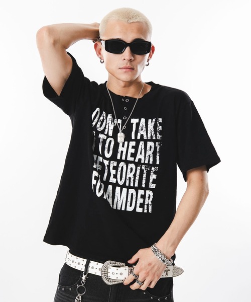 SHORT ROUND(ショートラウンド)の「SHORT ROUND/【26年春夏新作】ビッグロゴスラブヘンリーネックT(Tシャツ/カットソー・メンズ・ベージュ/ホワイト・FREE)」の20枚目の写真