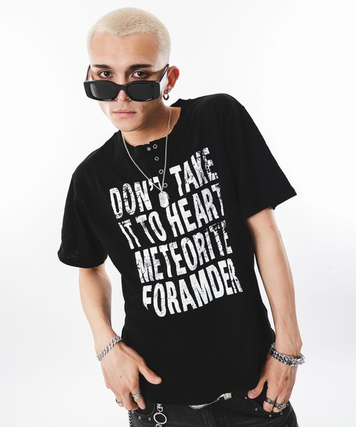 SHORT ROUND(ショートラウンド)の「SHORT ROUND/【26年春夏新作】ビッグロゴスラブヘンリーネックT(Tシャツ/カットソー・メンズ・ベージュ/ホワイト・FREE)」の19枚目の写真