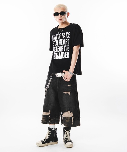 SHORT ROUND(ショートラウンド)の「SHORT ROUND/【26年春夏新作】ビッグロゴスラブヘンリーネックT(Tシャツ/カットソー・メンズ・ベージュ/ホワイト・FREE)」の17枚目の写真
