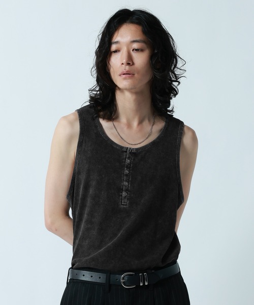 RAGEBLUE(レイジブルー)の「RINGDOT HENRY TANKTOP/リングドットヘンリータンクトップ(タンクトップ・メンズ・グレー/ホワイト/ブラック・MEDIUM/LARGE)」の20枚目の写真