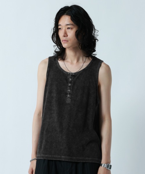 RAGEBLUE(レイジブルー)の「RINGDOT HENRY TANKTOP/リングドットヘンリータンクトップ(タンクトップ・メンズ・グレー/ホワイト/ブラック・MEDIUM/LARGE)」の21枚目の写真