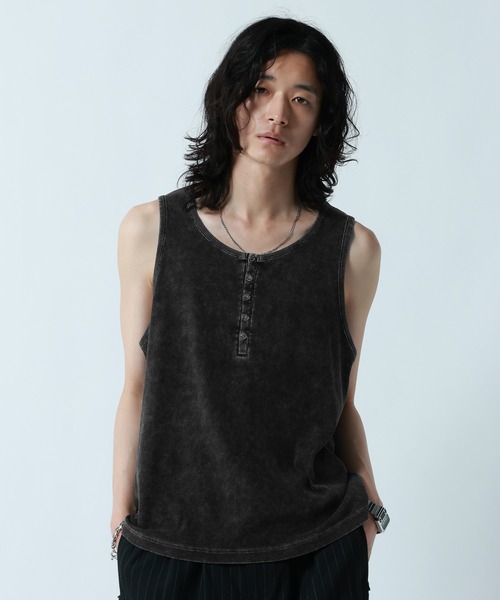 RAGEBLUE(レイジブルー)の「RINGDOT HENRY TANKTOP/リングドットヘンリータンクトップ(タンクトップ・メンズ・グレー/ホワイト/ブラック・MEDIUM/LARGE)」の22枚目の写真