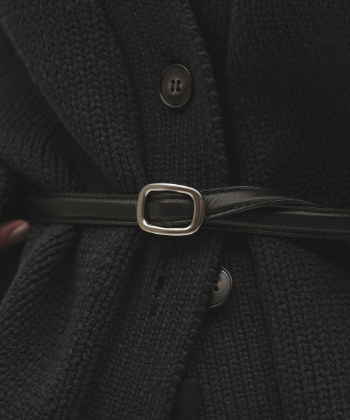 TODAYFUL(トゥデイフル)の「Narrow Leather Belt(ベルト・レディース・ブラック/シルバー・FREE)」の13枚目の写真