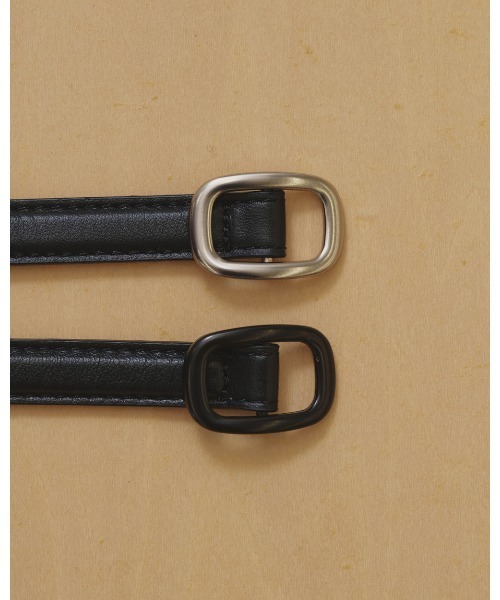 TODAYFUL(トゥデイフル)の「Narrow Leather Belt(ベルト・レディース・ブラック/シルバー・FREE)」の18枚目の写真