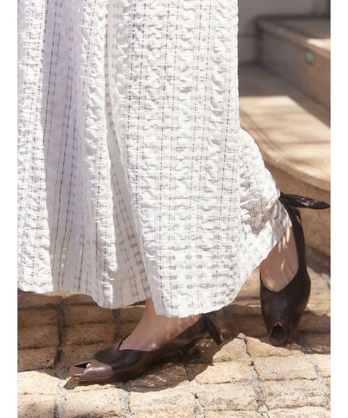 LAGUNAMOON(ラグナムーン)の「フロントZIPミックスカラーワンピース 【夏服】(ワンピース・レディース・ホワイト/ブラック/ブルー・MEDIUM/SMALL)」の11枚目の写真