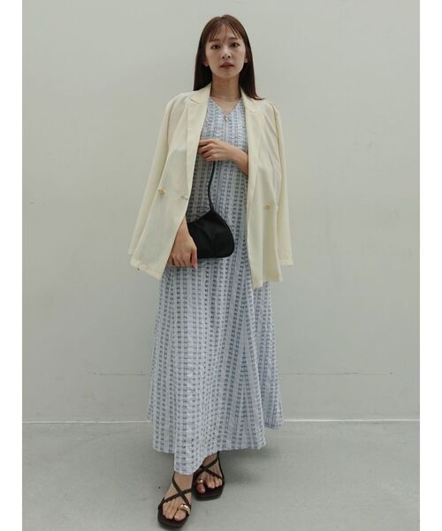 LAGUNAMOON(ラグナムーン)の「フロントZIPミックスカラーワンピース 【夏服】(ワンピース・レディース・ホワイト/ブラック/ブルー・MEDIUM/SMALL)」の14枚目の写真