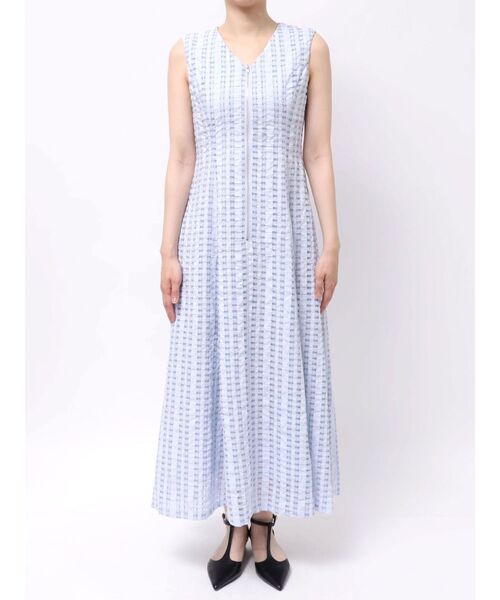 LAGUNAMOON(ラグナムーン)の「フロントZIPミックスカラーワンピース 【夏服】(ワンピース・レディース・ホワイト/ブラック/ブルー・MEDIUM/SMALL)」の21枚目の写真