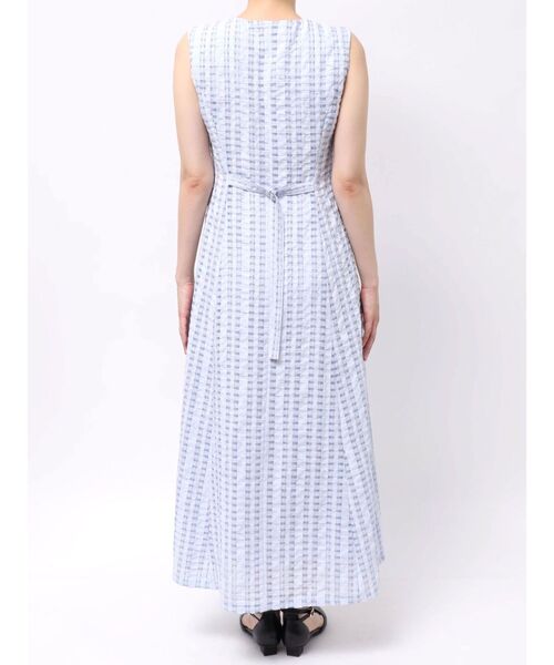 LAGUNAMOON(ラグナムーン)の「フロントZIPミックスカラーワンピース 【夏服】(ワンピース・レディース・ホワイト/ブラック/ブルー・MEDIUM/SMALL)」の8枚目の写真