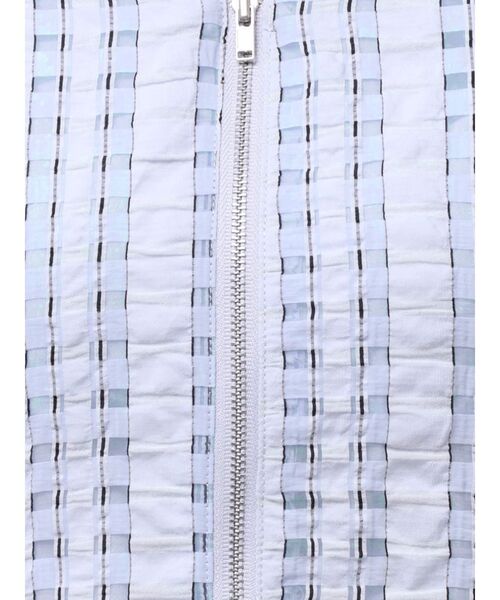 LAGUNAMOON(ラグナムーン)の「フロントZIPミックスカラーワンピース 【夏服】(ワンピース・レディース・ホワイト/ブラック/ブルー・MEDIUM/SMALL)」の14枚目の写真