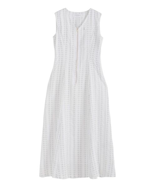 LAGUNAMOON(ラグナムーン)の「フロントZIPミックスカラーワンピース 【夏服】(ワンピース・レディース・ホワイト/ブラック/ブルー・MEDIUM/SMALL)」の15枚目の写真
