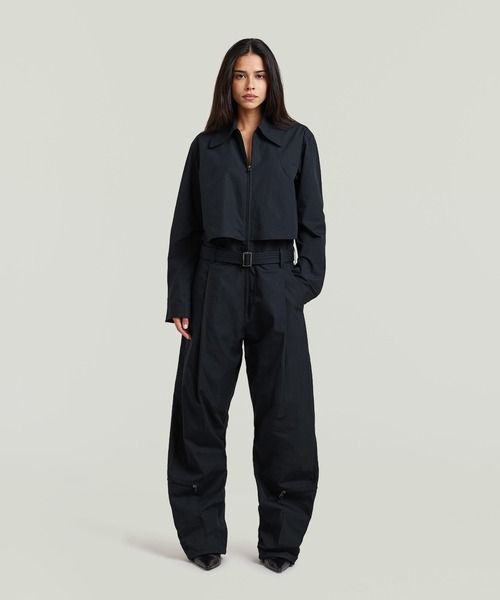 G-STAR(ジースター)の「Flightsuit/ミリタリーディテールフライトスーツ/オールインワン(つなぎ/オールインワン・レディース・ダークブルー・SMALL/MEDIUM/X-SMALL)」の1枚目の写真