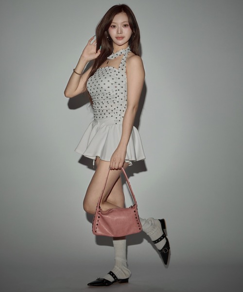 CeLess(セレス)の「Chic Ribbon Dot Tube Top / シックリボンドットチューブトップ(チューブトップ・レディース・ホワイト/グレー/ブラック・FREE)」の13枚目の写真