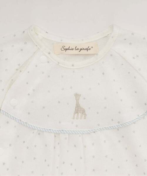 Sophie la girafe(ソフィーラジラフ)の「スターダスト半袖2WAYオール【日本製】(ロンパース・キッズ・オフホワイト・50-70cm)」の4枚目の写真