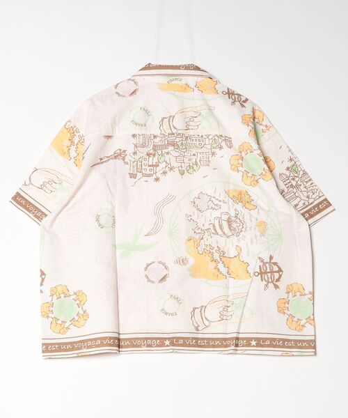 HLAADA(フラーダ)の「HLAADA for ROSEBUD/VOYAGE PRINT SHORT SLEEVE SHIRT(シャツ/ブラウス・レディース・ブラック/ブラウン・ONE SIZE)」の20枚目の写真