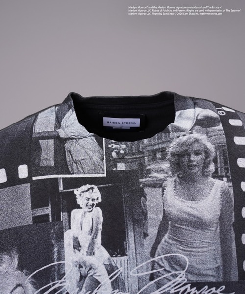 MAISON SPECIAL（メゾンスペシャル）の「《UNISEX》【MOVIE SERIES】「 Marilyn Monroe」Prime-Over Crew Neck Short Sleeve T-Shirt/「マリリン・モンロー」グラフィックプリントプライムオーバークルーネックTシャツ【MAISON SPECIAL/メゾンスペシャル】（Tシャツ/カットソー・メンズ・その他1/その他2/その他3/その他4・0/1/2）」の22枚目の写真
