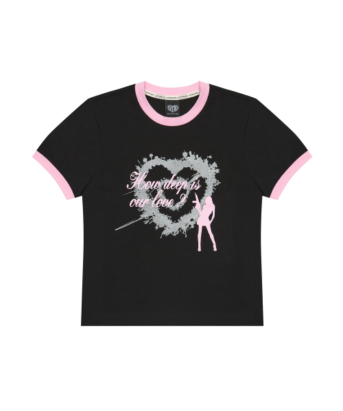 LUVISTRUE(ラヴイズトゥルー)の「SM ハウディープハート タンティー(ブラック)(Tシャツ/カットソー・レディース・その他・FREE)」の2枚目の写真