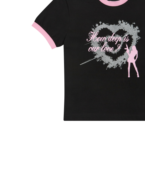 LUVISTRUE(ラヴイズトゥルー)の「SM ハウディープハート タンティー(ブラック)(Tシャツ/カットソー・レディース・その他・FREE)」の5枚目の写真