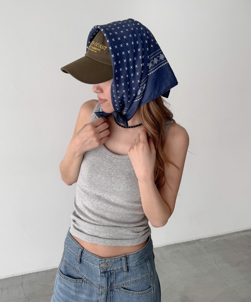 CANAL JEAN(キャナルジーン)の「Lakey Park バンダナ(バンダナ/スカーフ・レディース・ネイビー・ONE SIZE)」の10枚目の写真